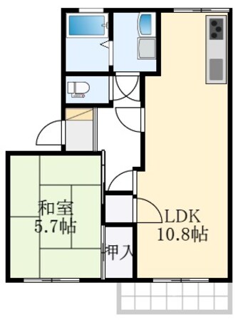 狭山サンハイツの物件間取画像